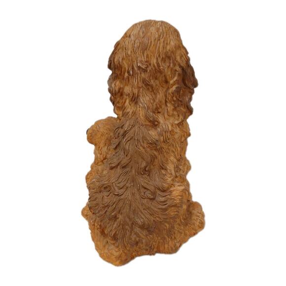 Cocker Spaniel Music Box Mother Dog Puppies Puppy Love Realistic Figurine Works - Picture 6 of 16